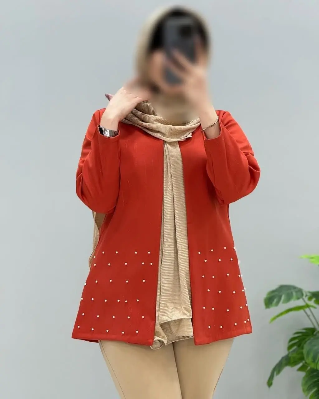 💢 #کت_مازاراتی مرواریدی
