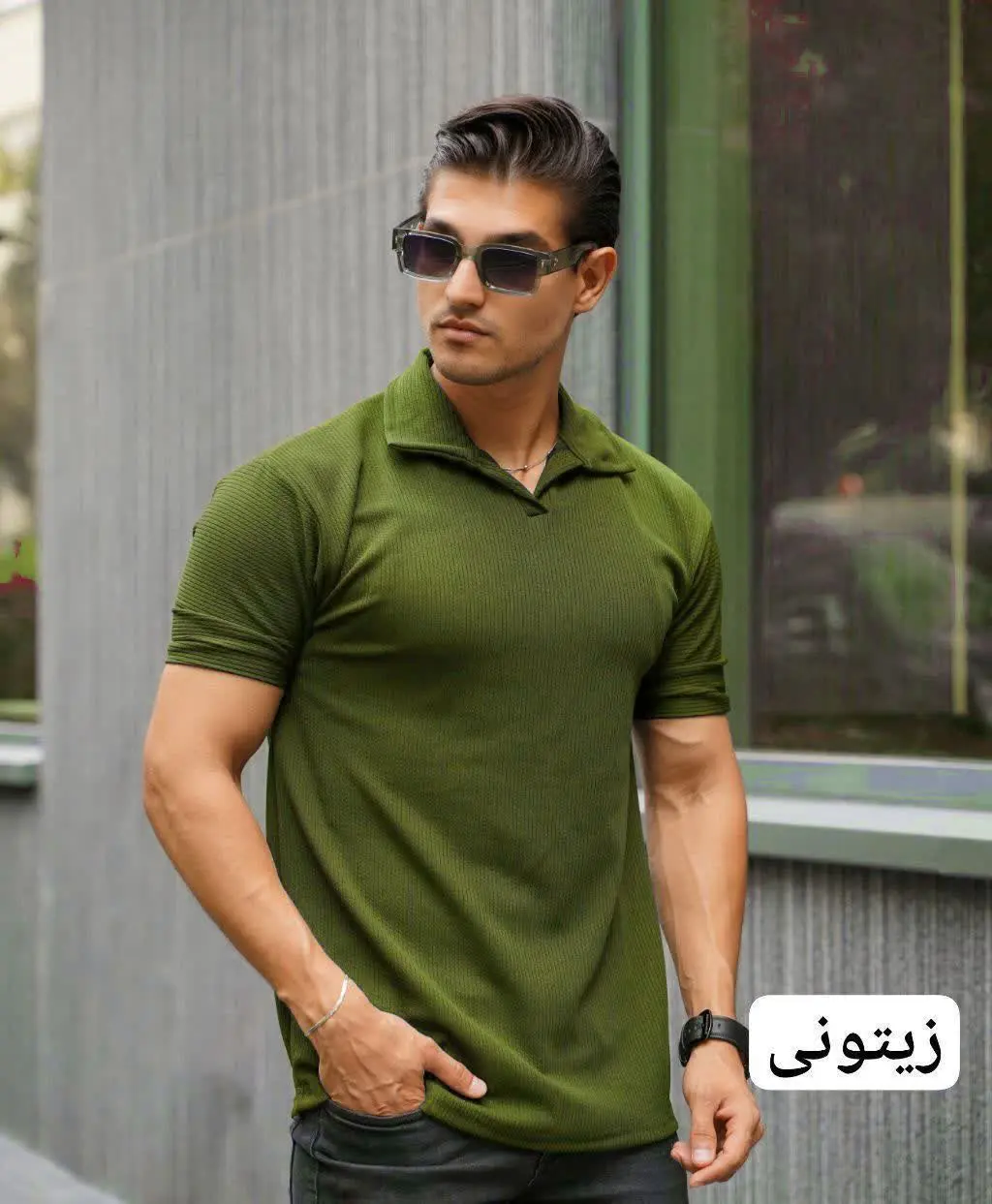 🖋نام: تیشرت مراکشی یقه دار
