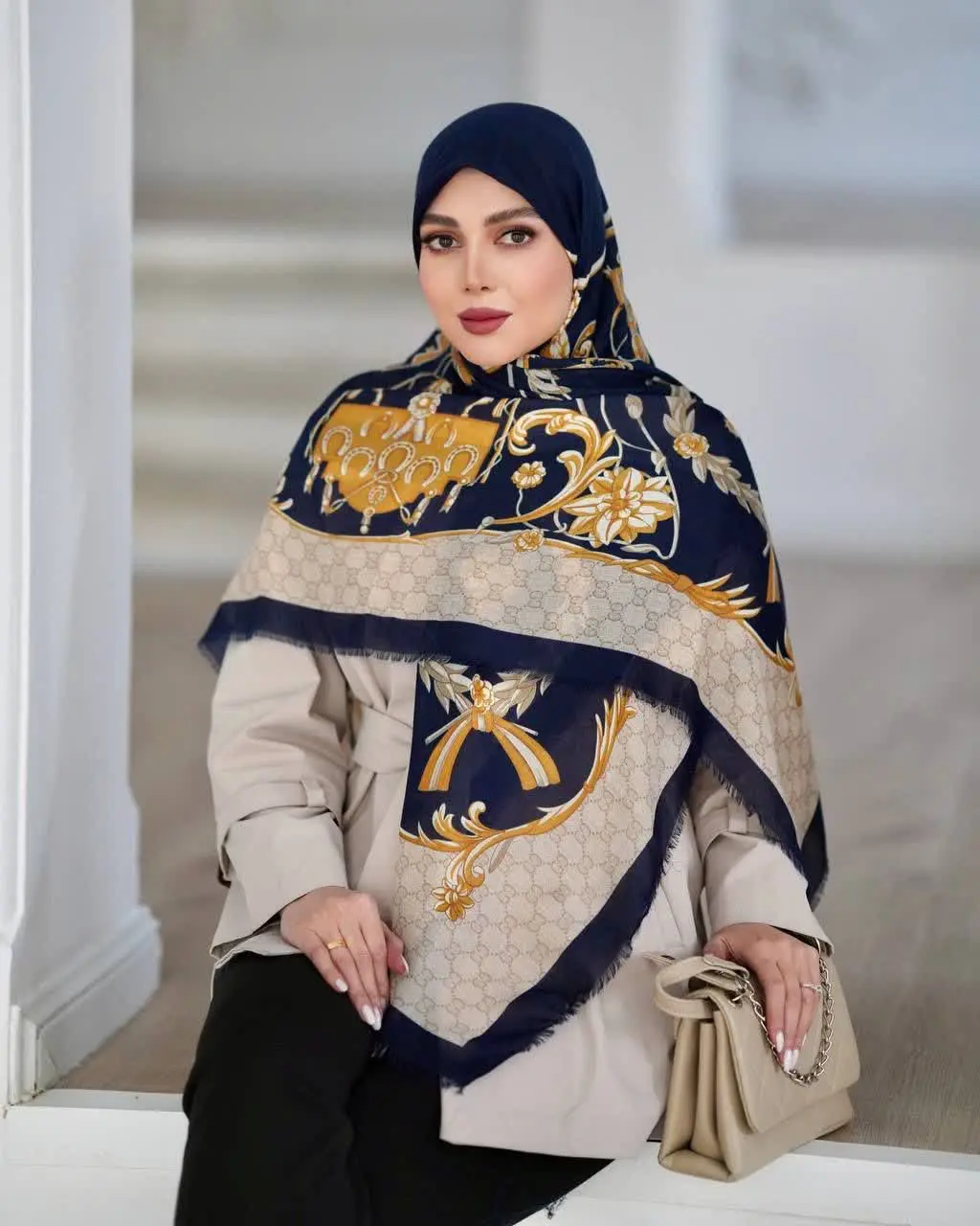 روسری یونیک ریشه سوزنی🌱🌸