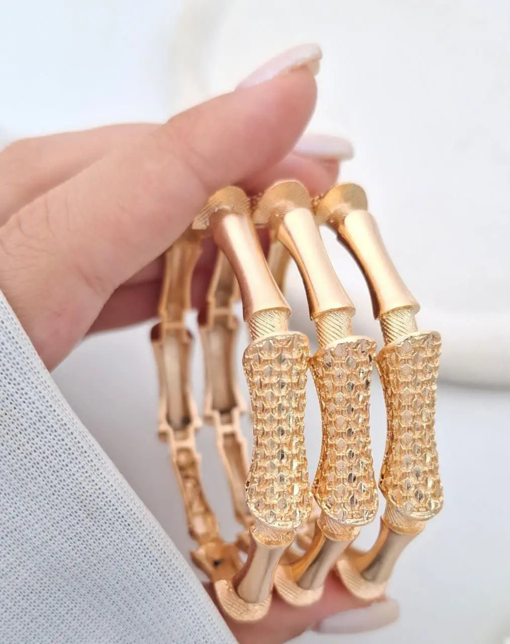 النگو بامبو طرح طلا جدید😍