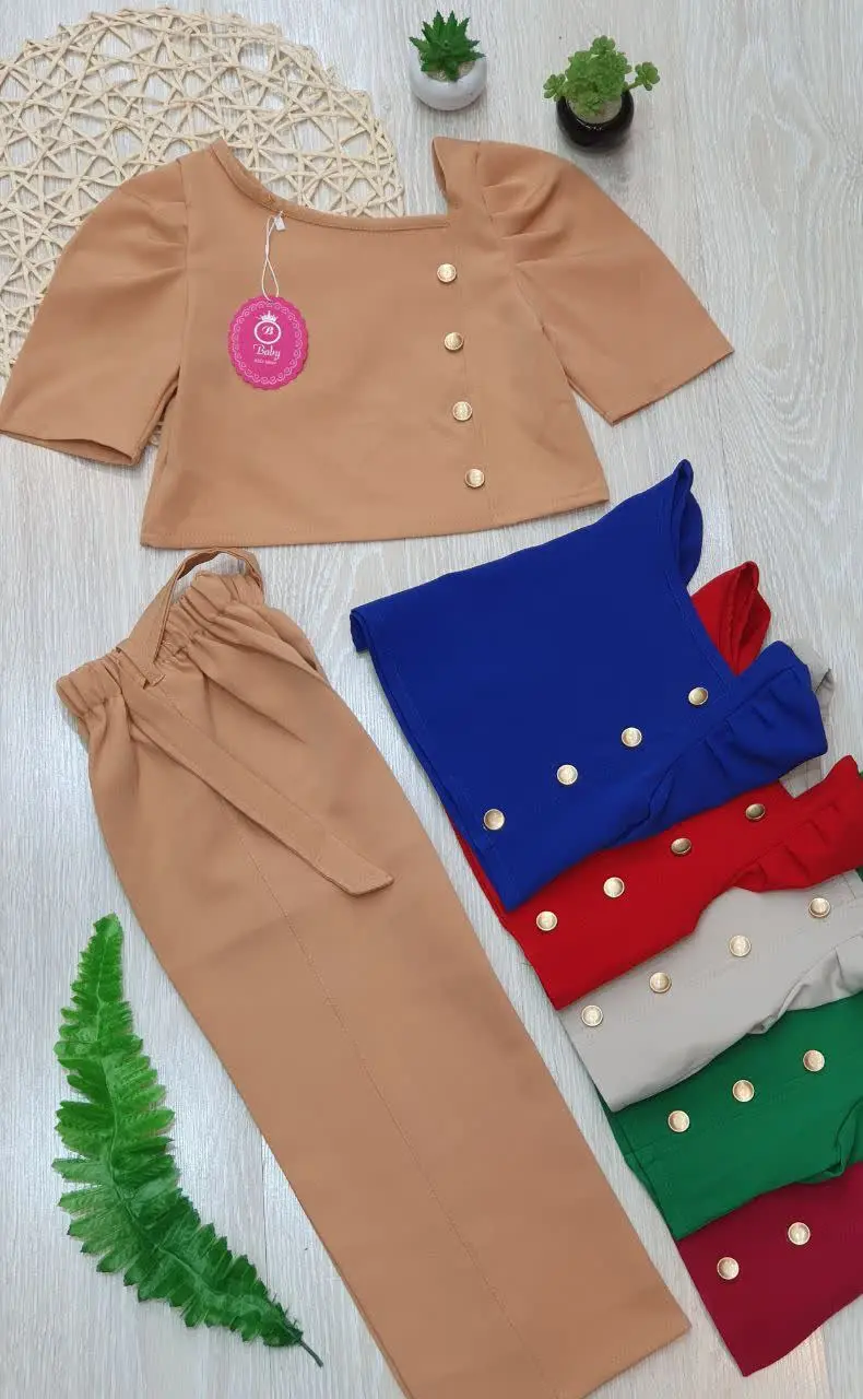 👕کت و شلوار مجلسی دکمه دار
