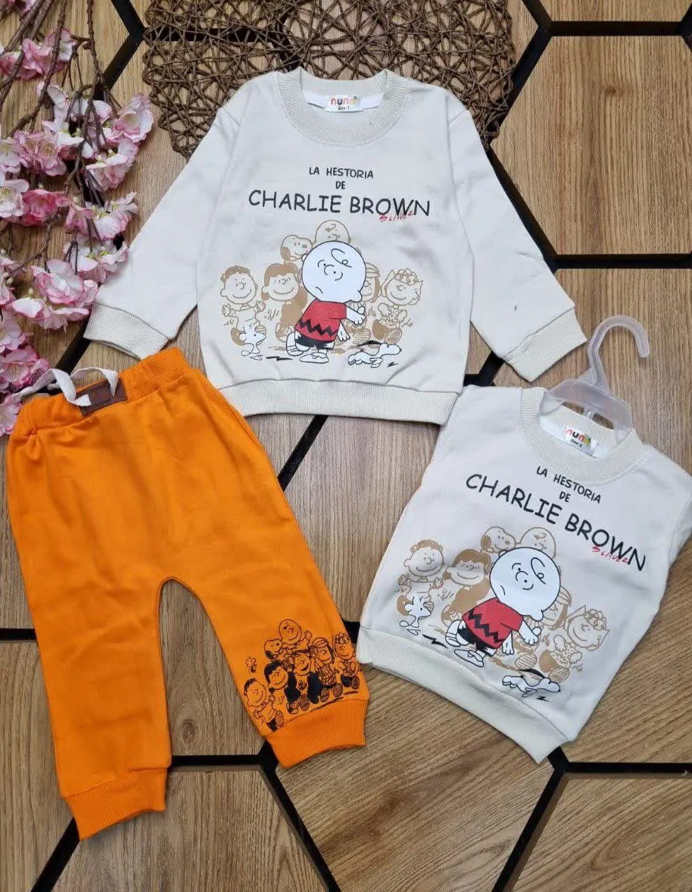 🌹بلوز شلوار آویزی نوزادی پس...