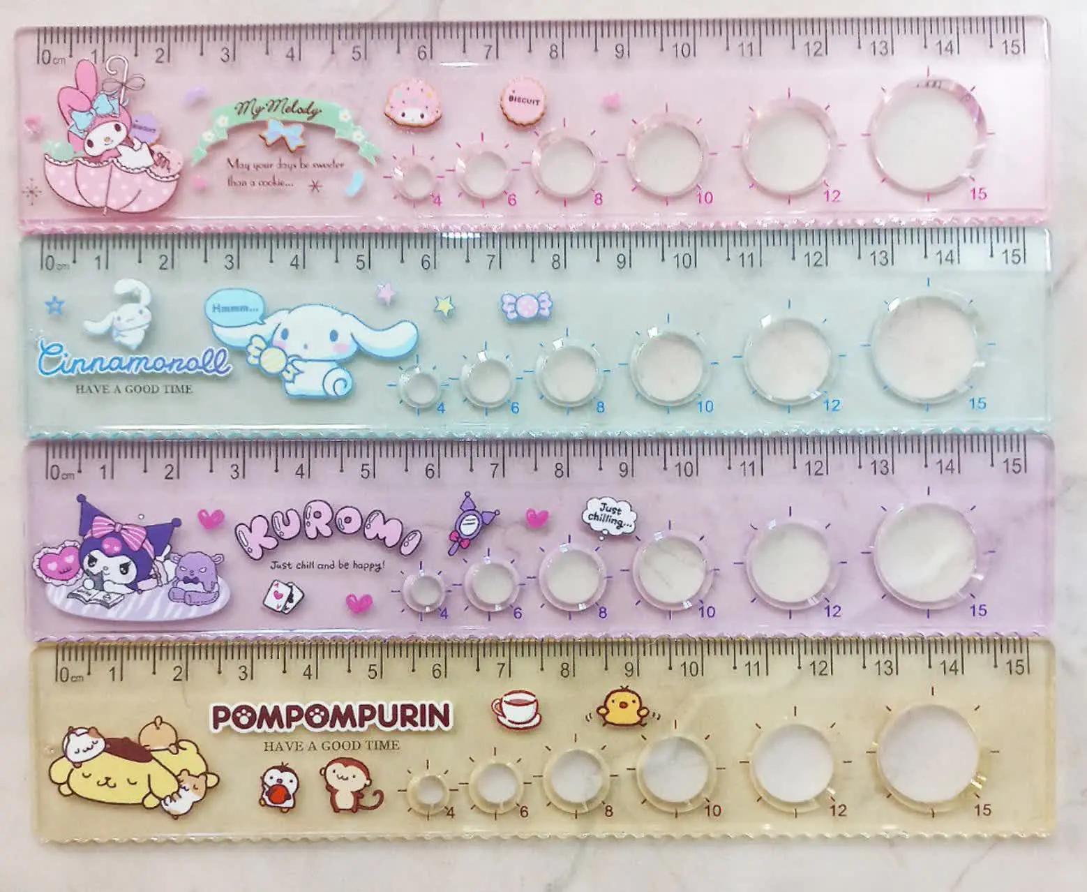 خط کش شابلون دار😍
