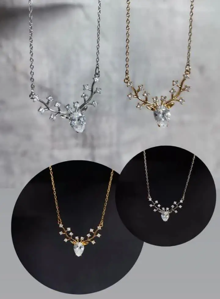 گردنبند‌های فانتزی کریستالی 😍
