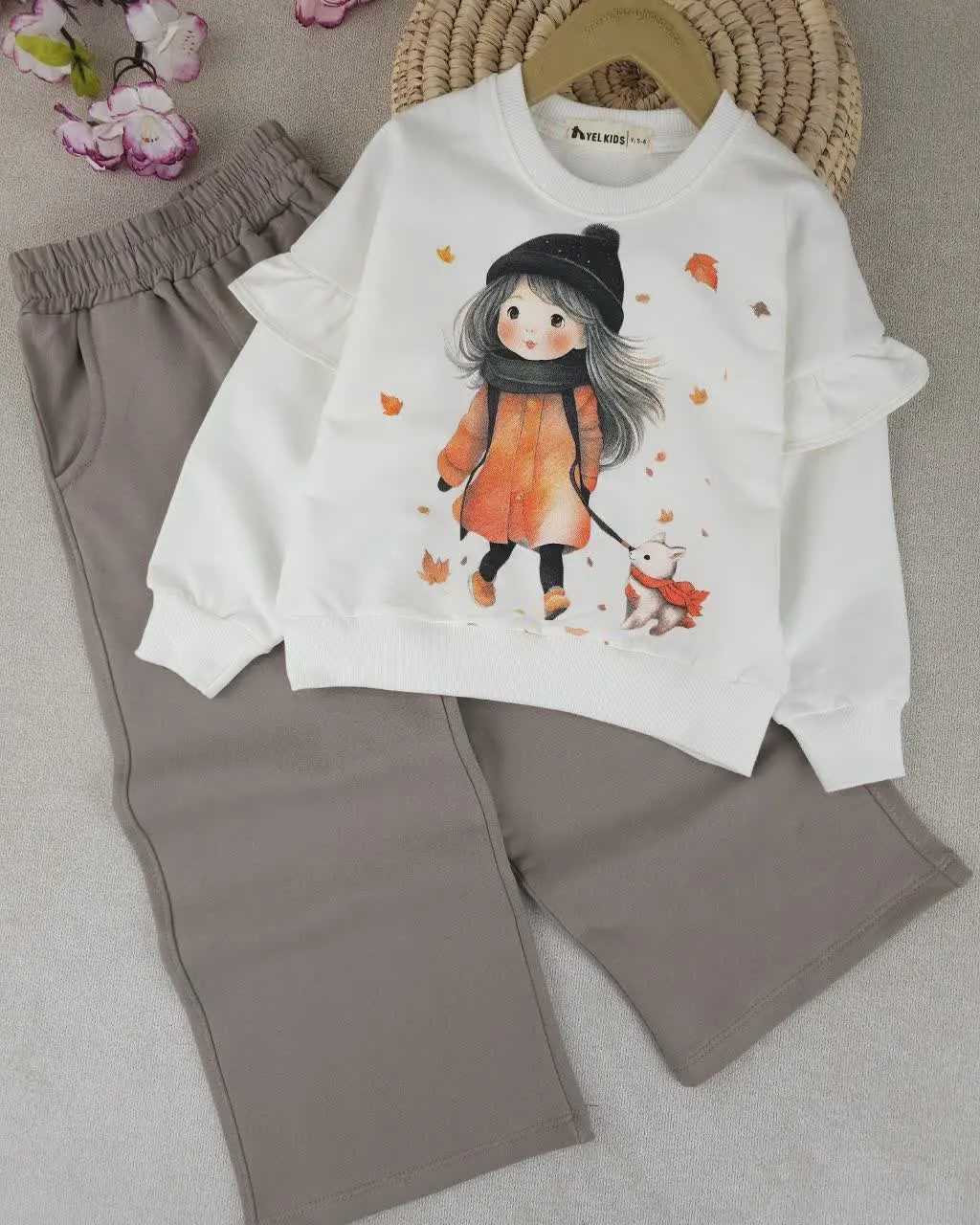 کراپ و شلوار دخترانه رونیکا