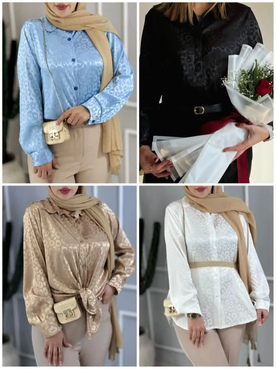 🦋نام محصول: شومیز نورا 
