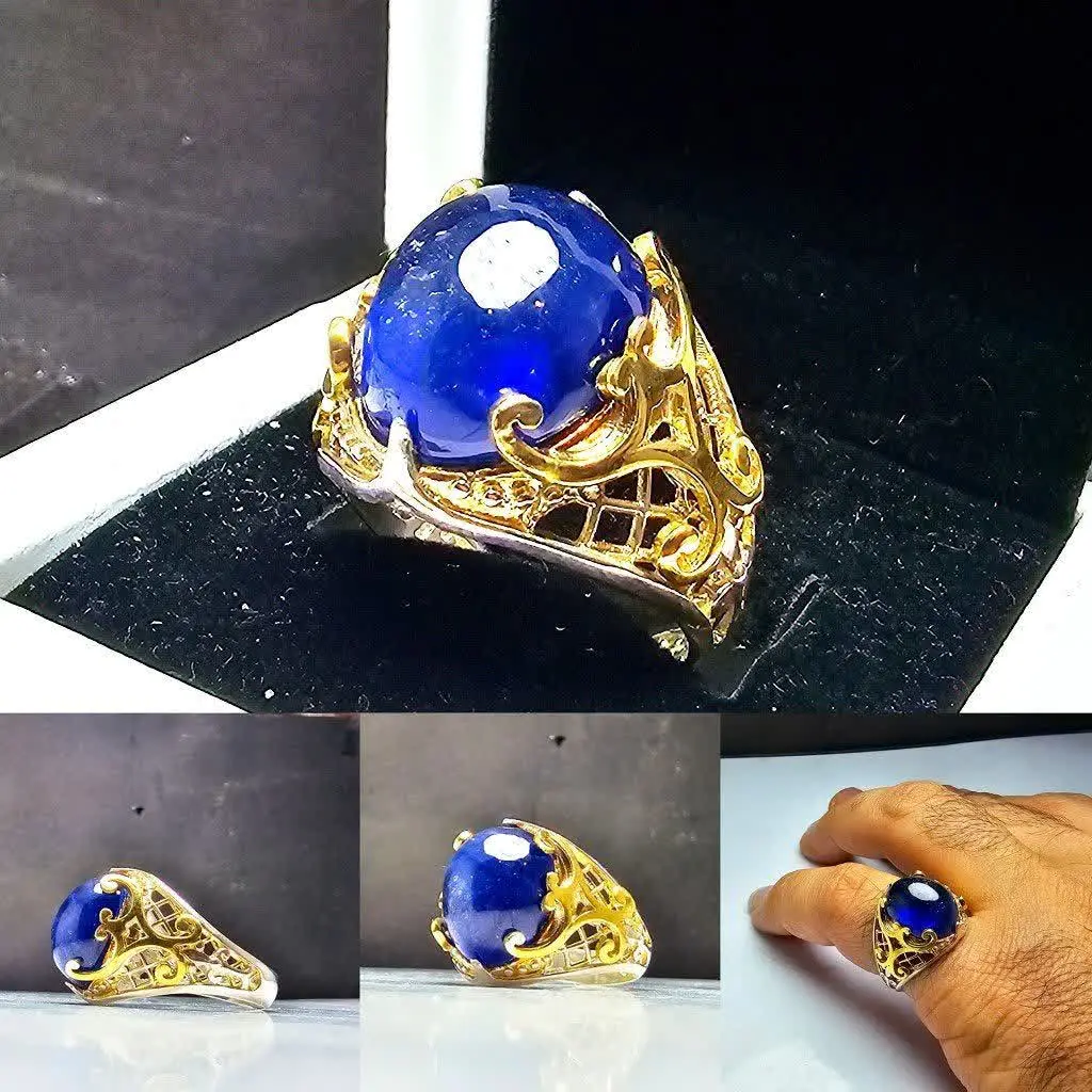 💎انگشتر یاقوت استار آبی اصل