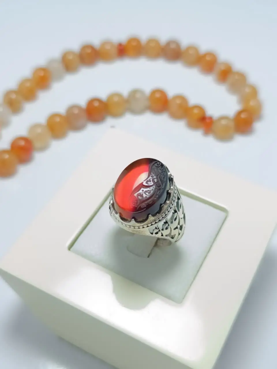 انگشتر نقره مردانه بغل یاعل...