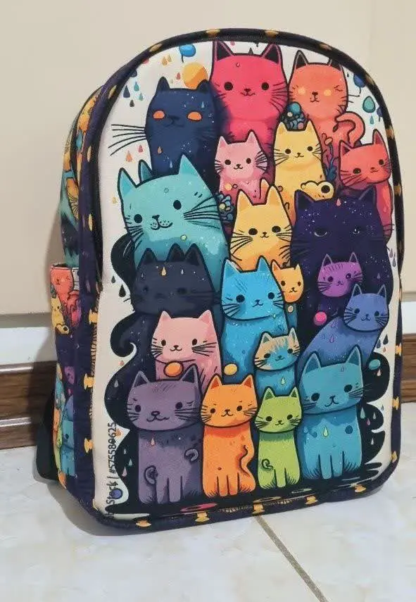 یه کوله دو دهنه تمام مخمل ب...