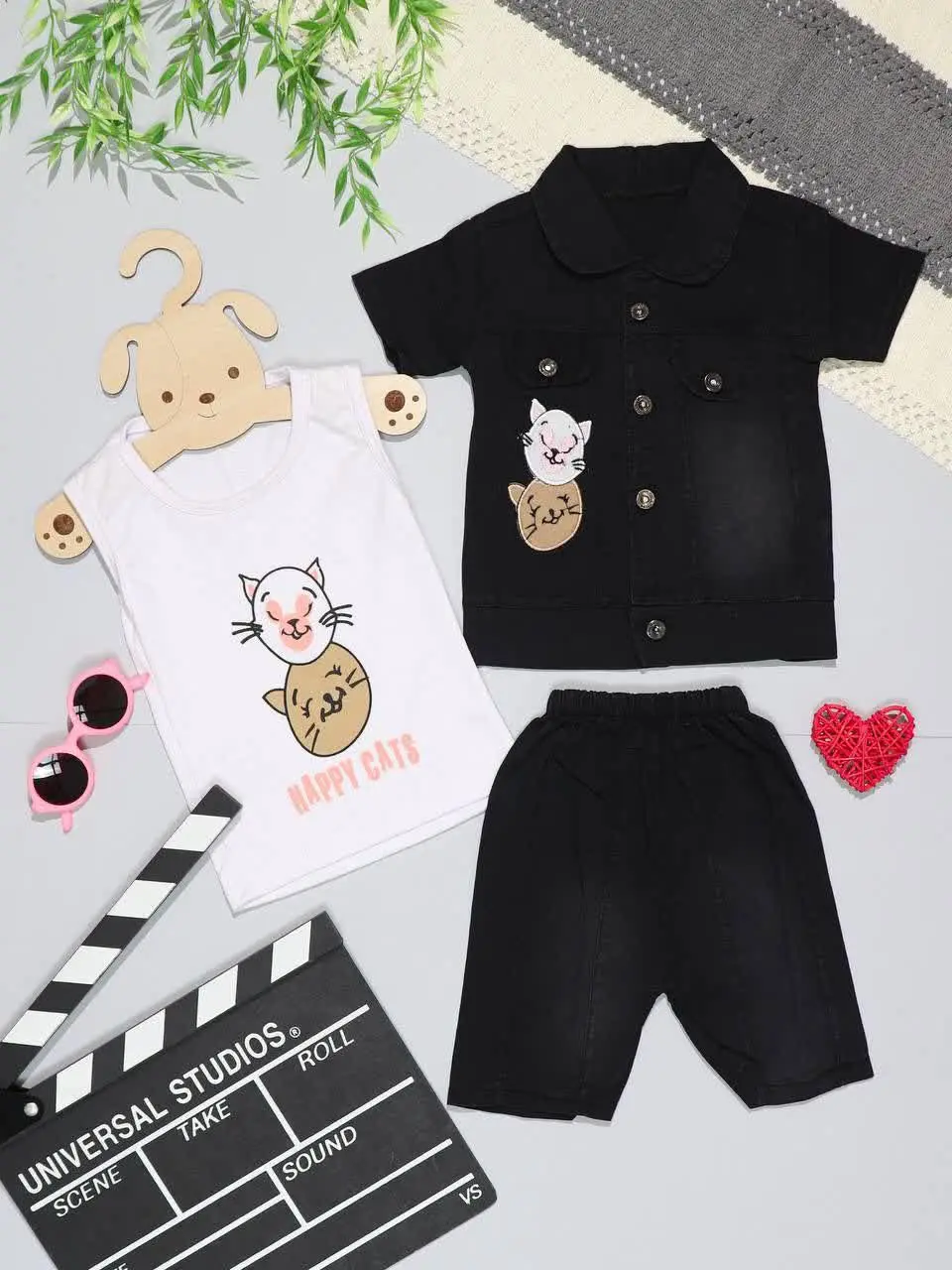 👫سه تیکه جین زغالی دوگربه👫
