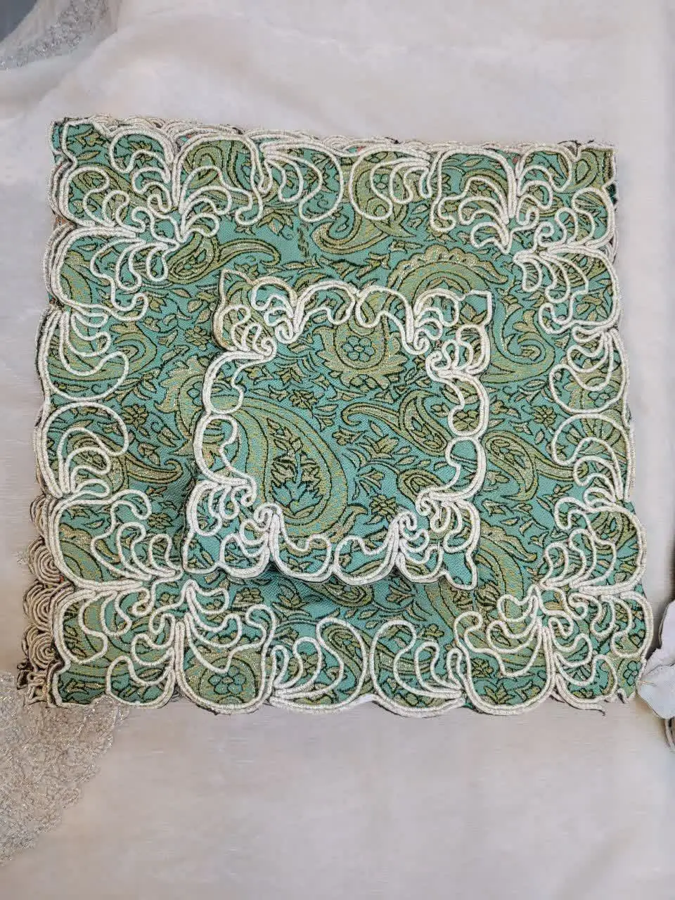 ❤️ جانماز ترمه دو تیکه کوچک
