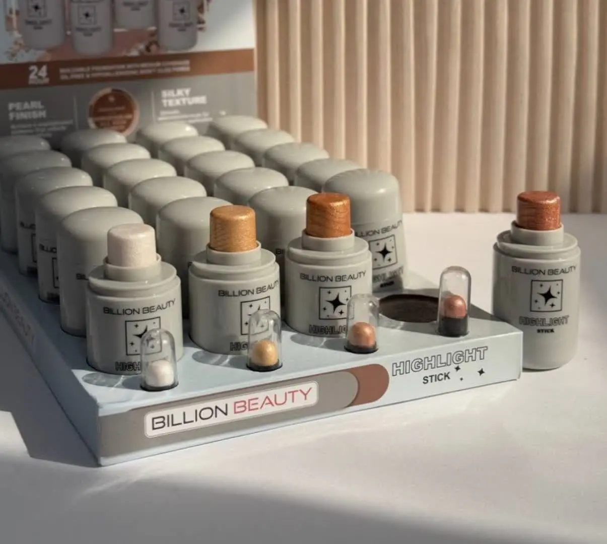 هایلایتر استیکی تستر دار Billion beauty
