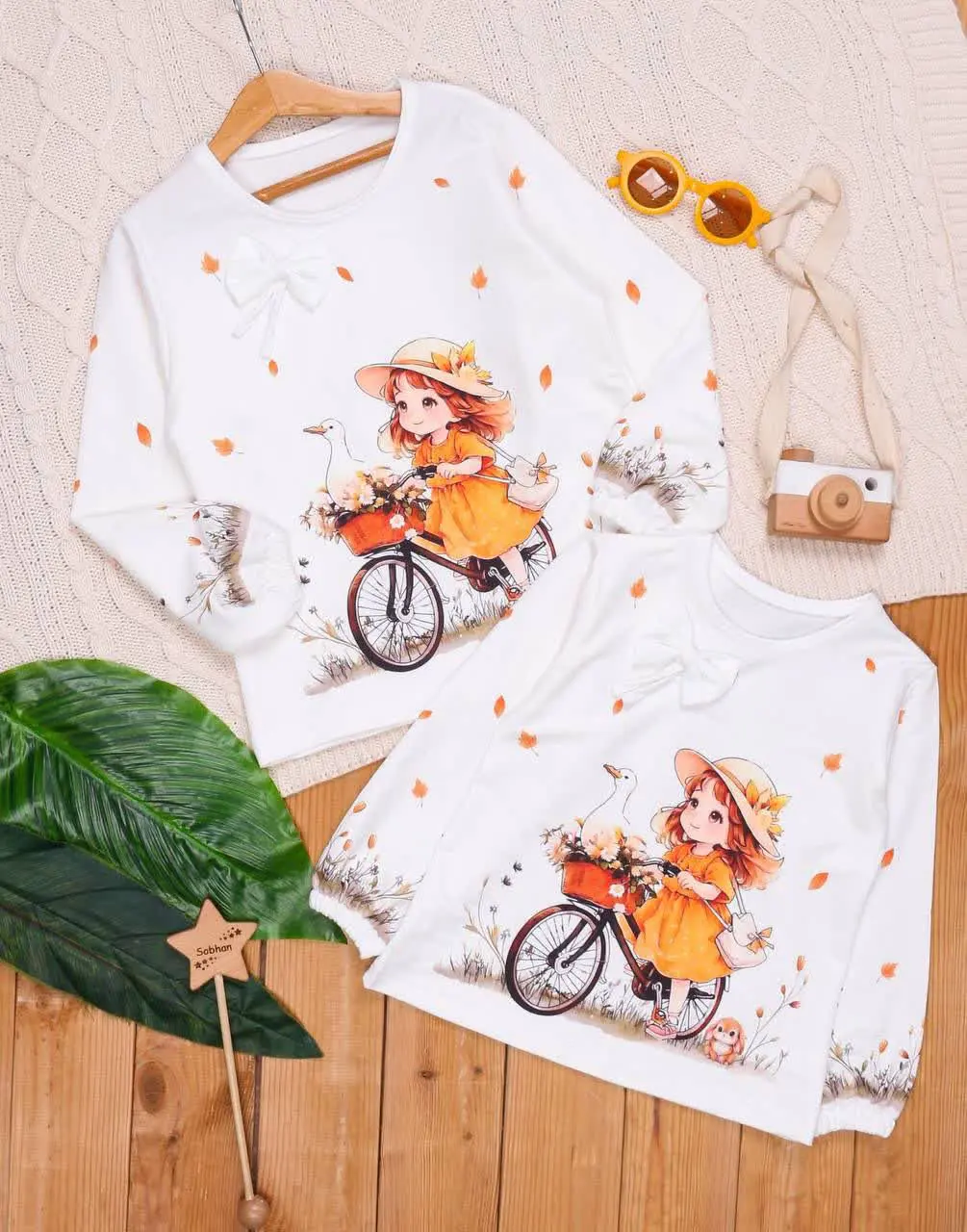 🎄بلوز تک پاپیون سابلی چاپ د...