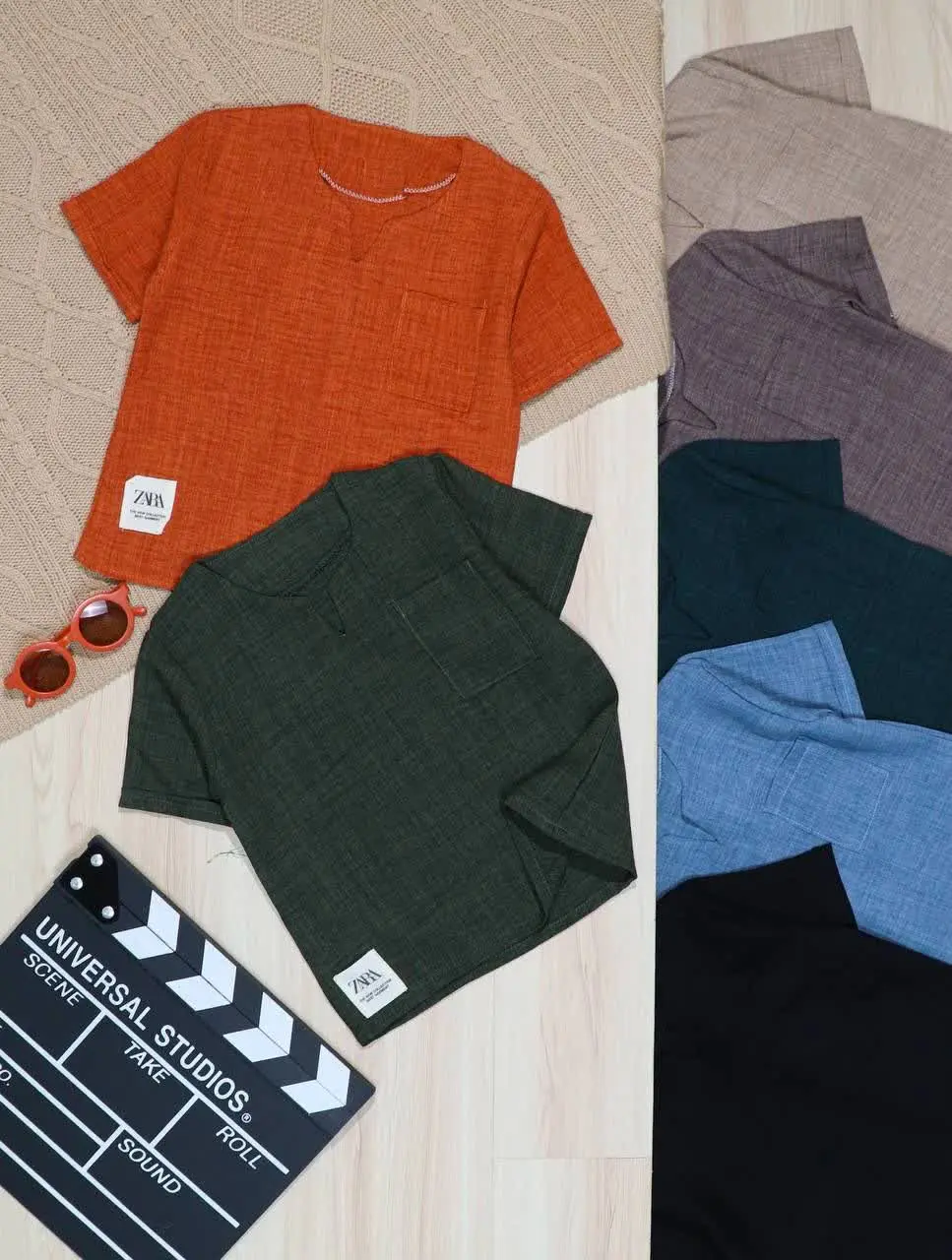 👫تیشرت پسرانه سوفیا یقه کوبایی👫
