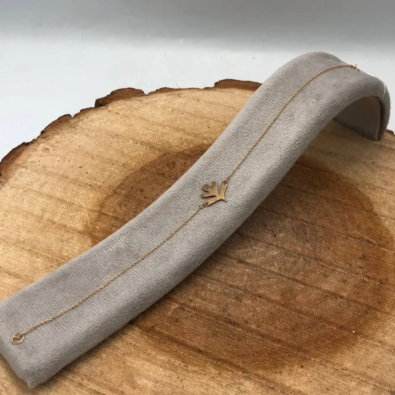 دستبند مینیمال سفارشی مدل برگ ۲🍁
