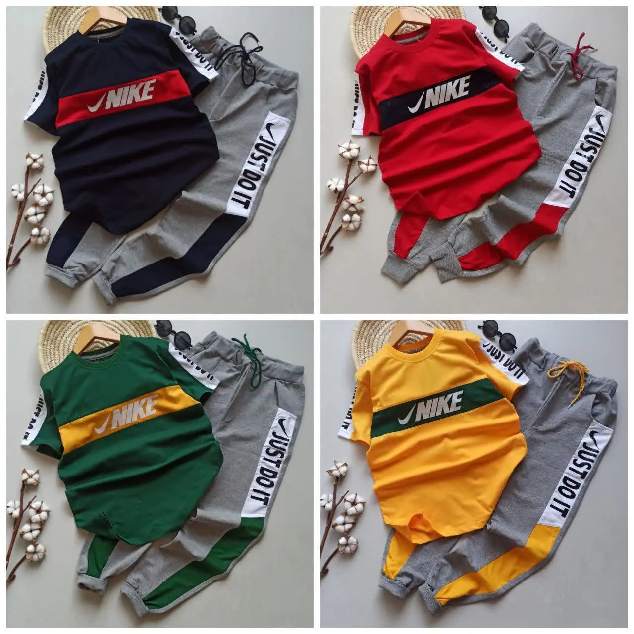 👚نام: ست تیشرت شلوارک نااااااایک سایز بزرگ
