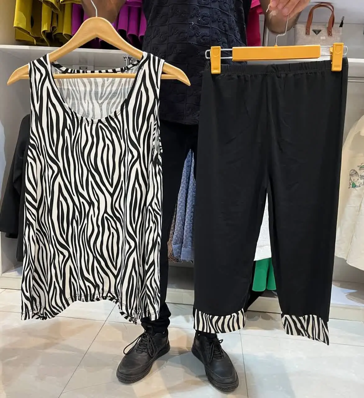 🖋نام: تاپ شلوارک راه راه
