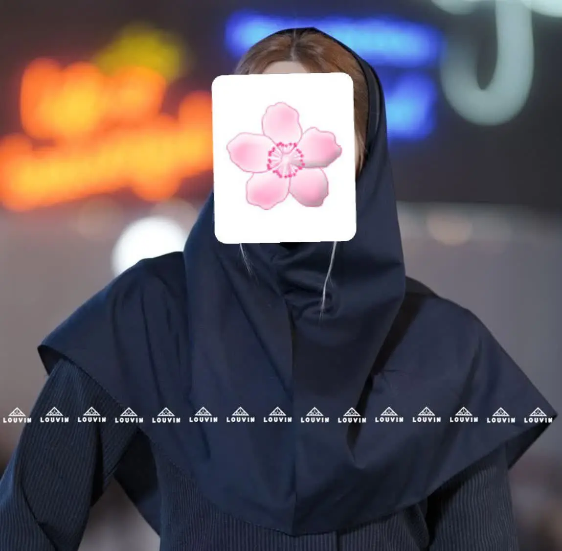 🌸مقنعه بروجرد سرمه ای