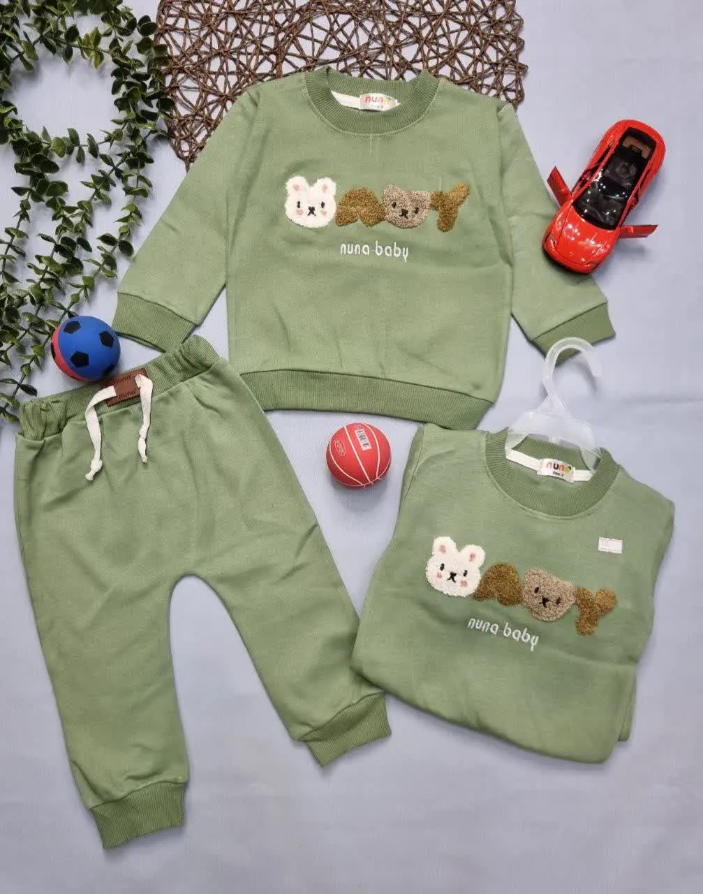 🍀بلوز شلوار نقلی پسرانه🧑