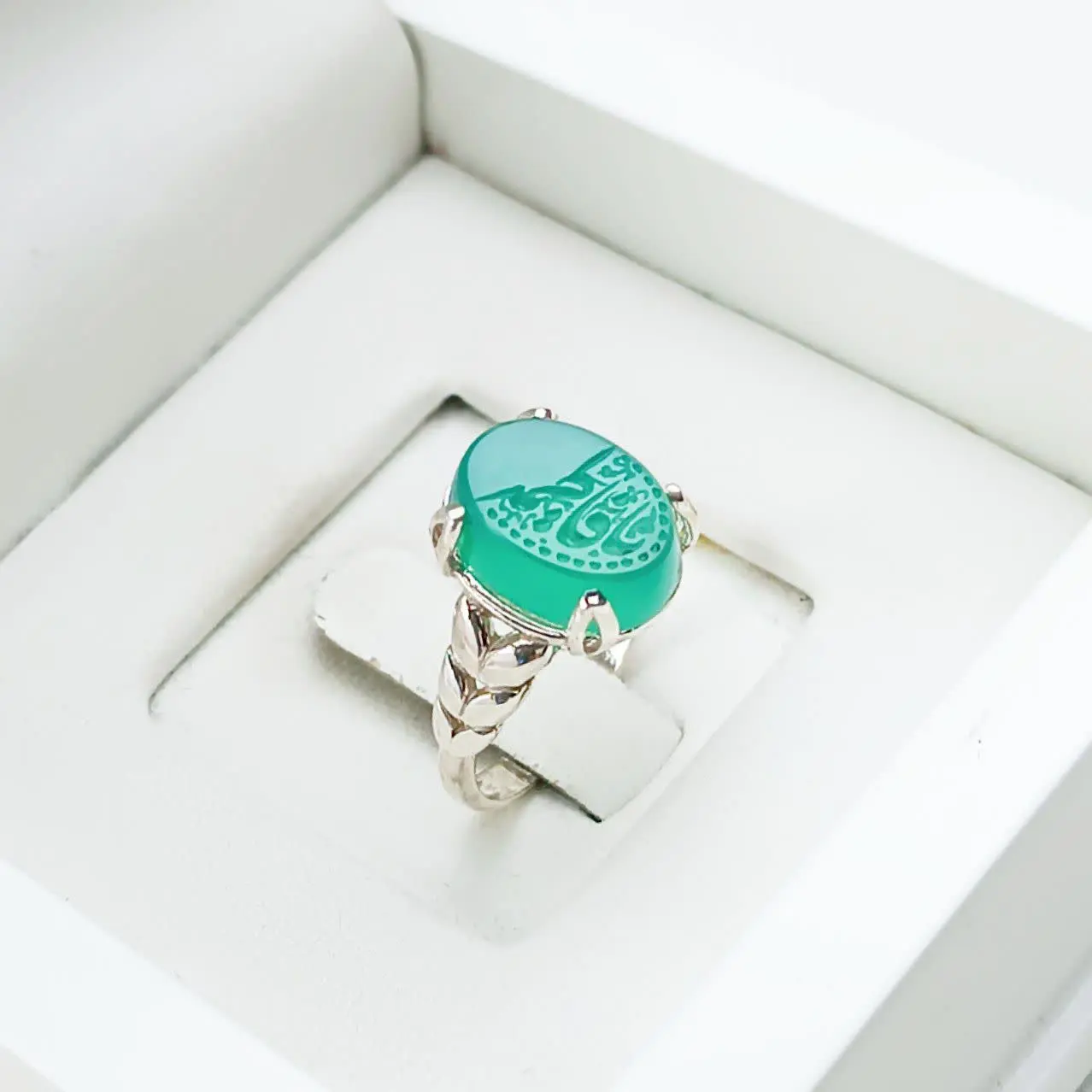 انگشتر نقره زنانه رکاب گندمی