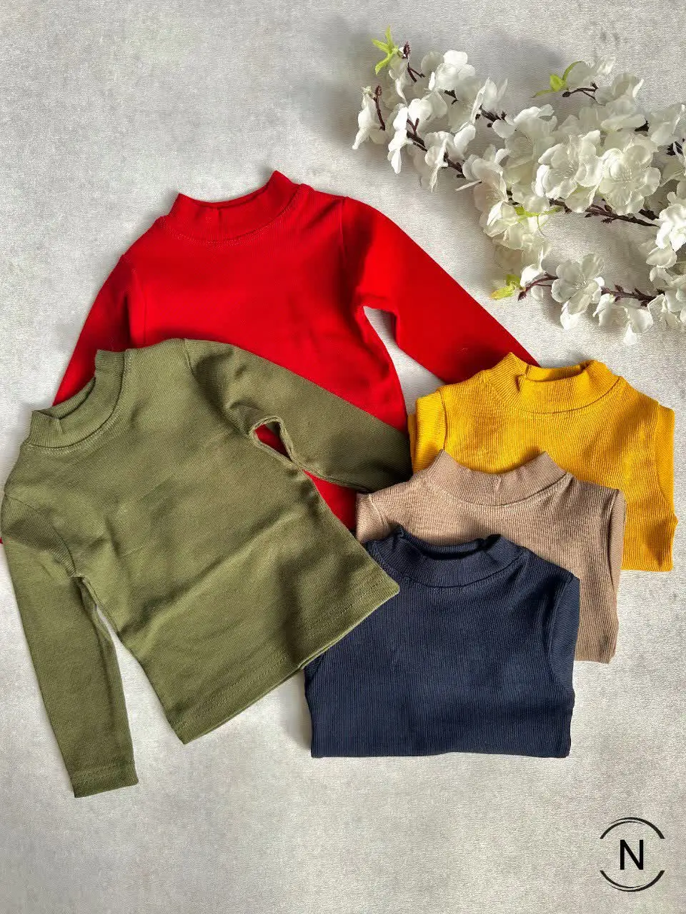 بلوزتک یقه سه سانت کبریتی رنگی