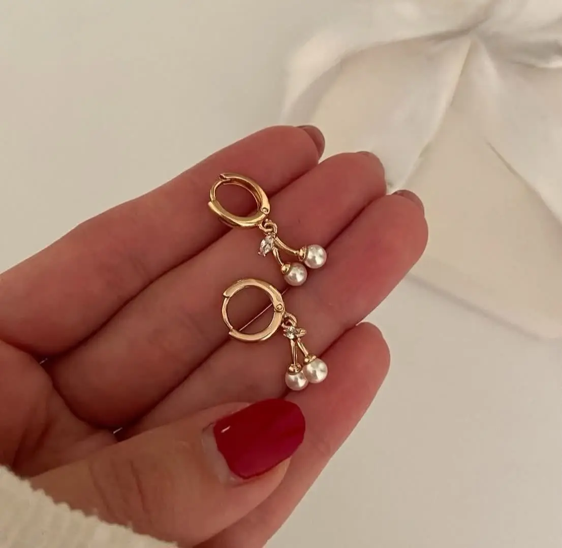 گوشواره گیلاسی ژوپینگ کد ۲۰۷۱