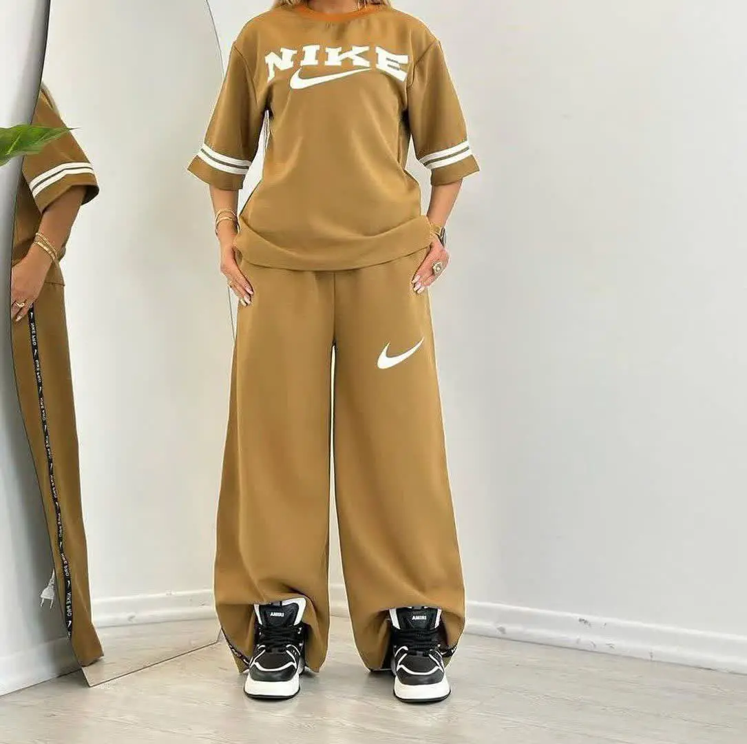 ست تیشرت لانگ و شلوار بگ