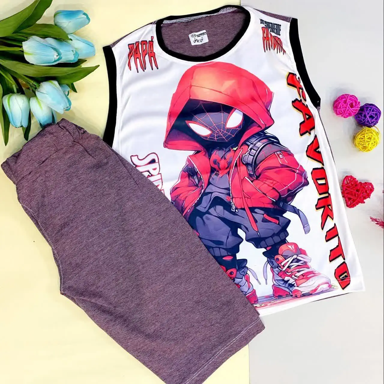 ⚜ تاپ شلوارک پسرانه 
