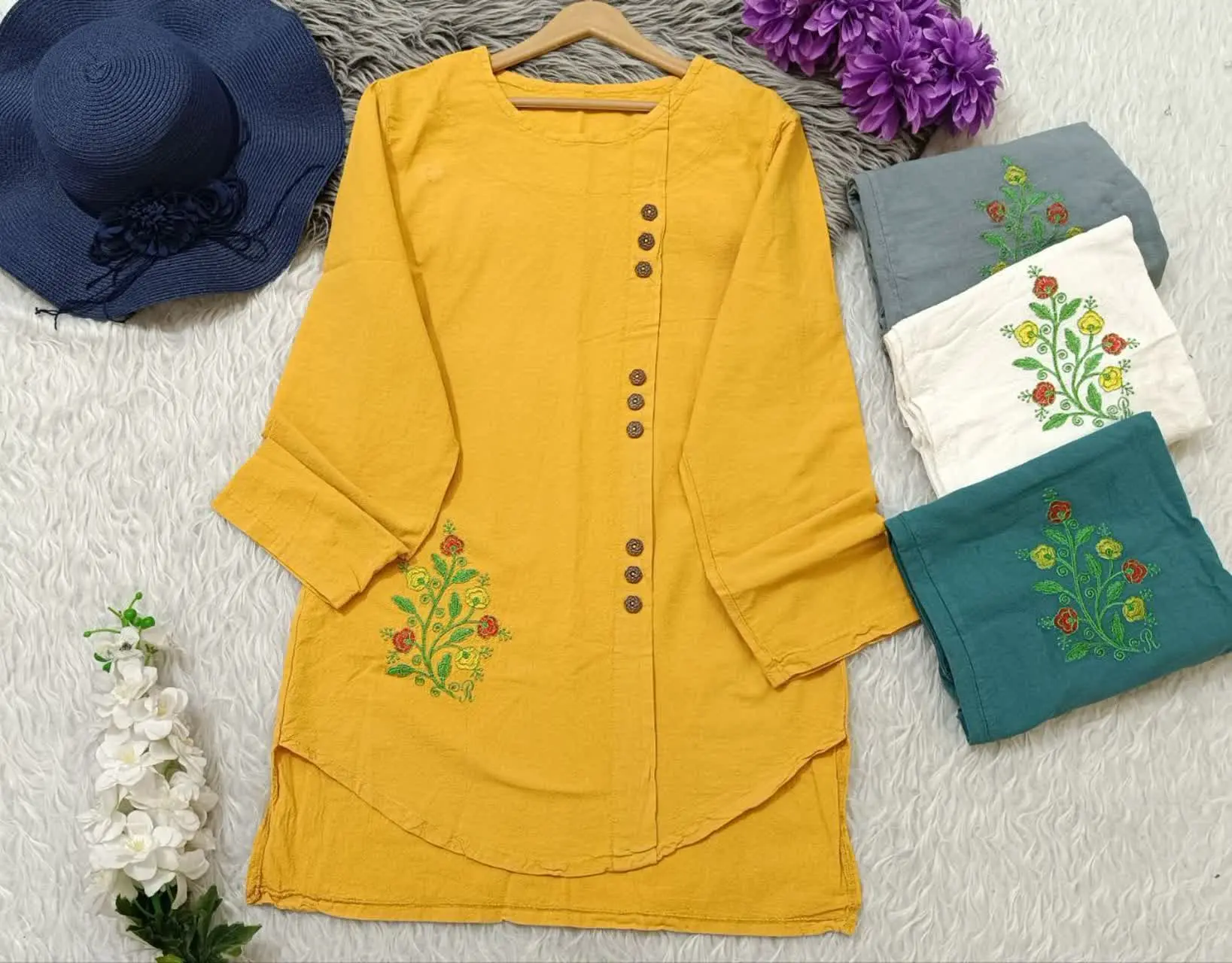 نام: مانتو الیاف جلو دکمه 
