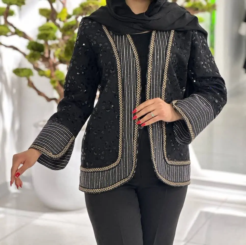 🌸پولکی آستین چاکدار مدل مانیا
