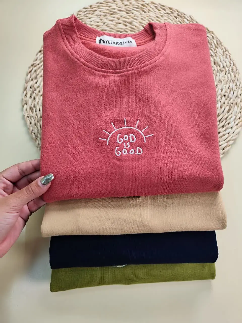 بلوز تک رنگی چاپی (فینگردار) 
