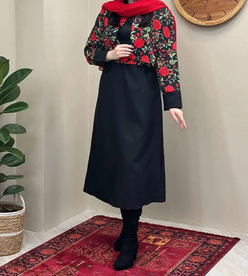 🌹🌹 سه تیکه کت و سارافن و کم...