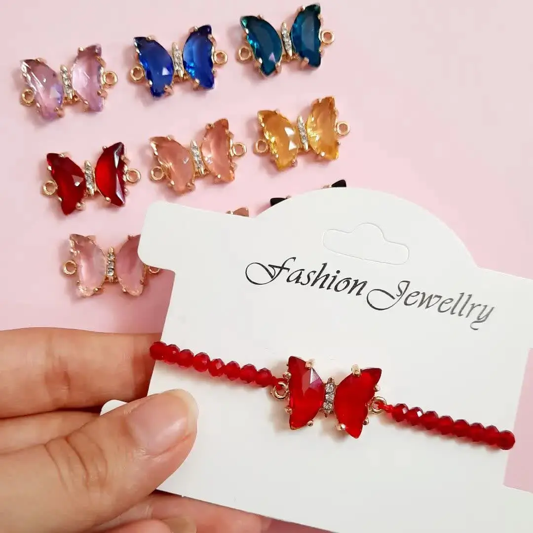 #دستبند پروانه کریستال
