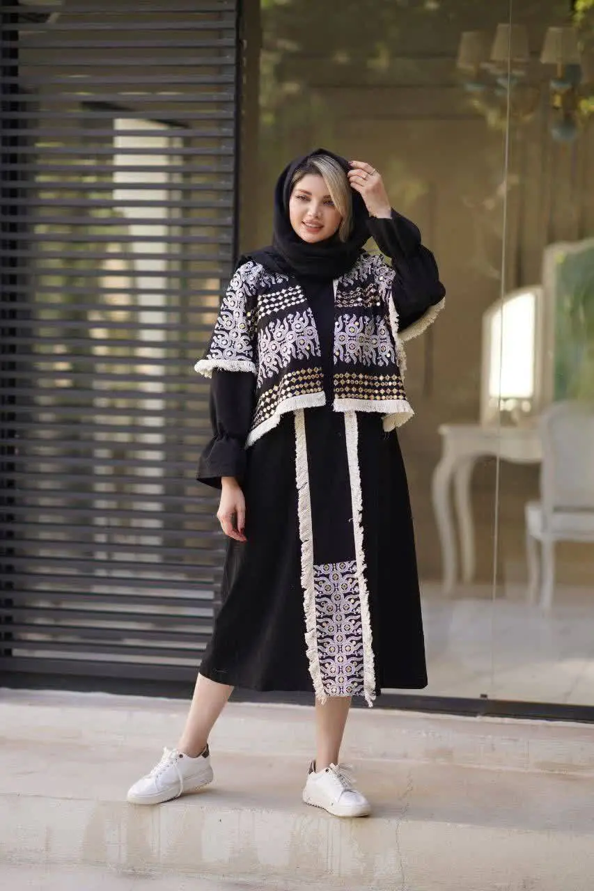 😍 ست دوتیکه پانچ و پیراهن 😍